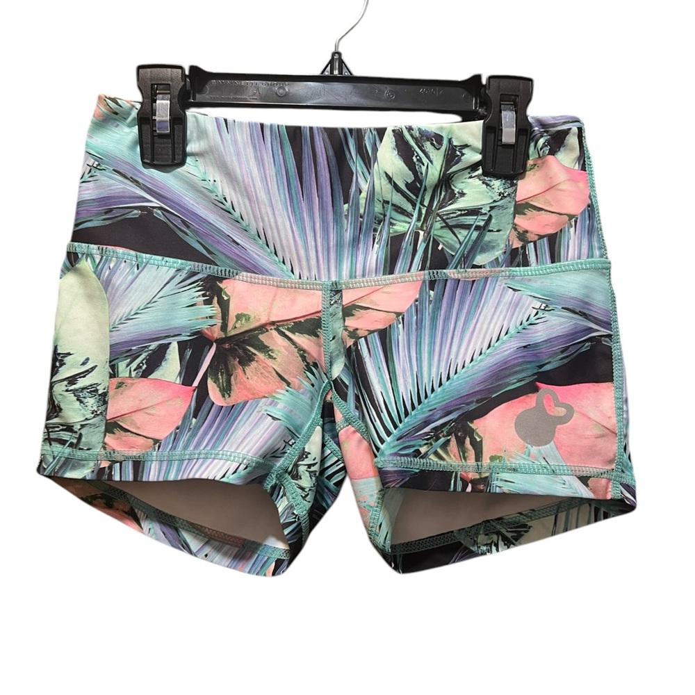 BELLE & BELL Tropical Floral Print Training Shorts Size XS